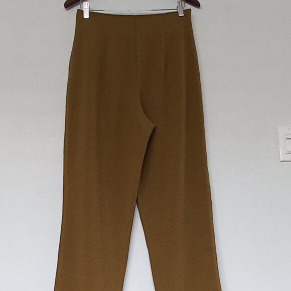 OAK + FORT mustard wide leg dress pants - Picture 13 of 13